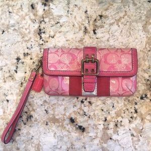 Small coach wristlet